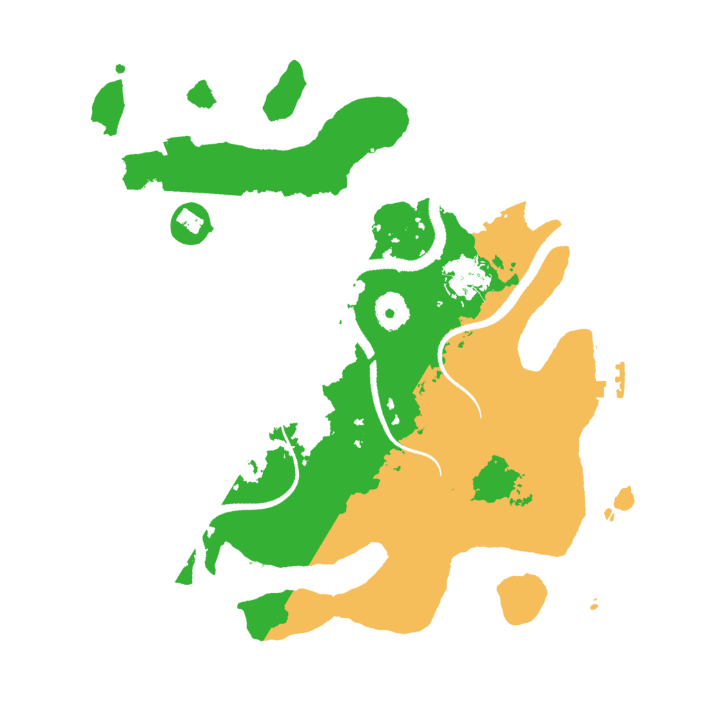 Biome Rust Map: Procedural Map, Size: 3000, Seed: 2474914