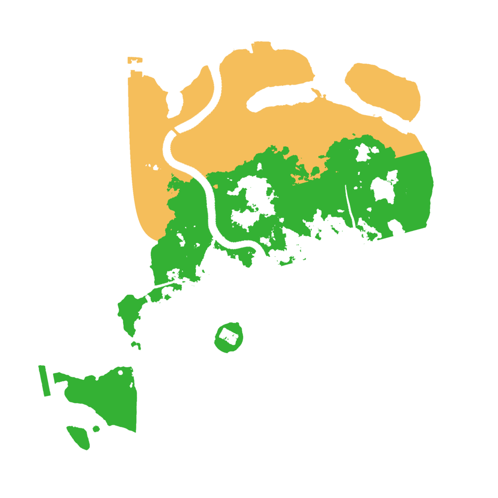 Biome Rust Map: Procedural Map, Size: 3000, Seed: 52189726