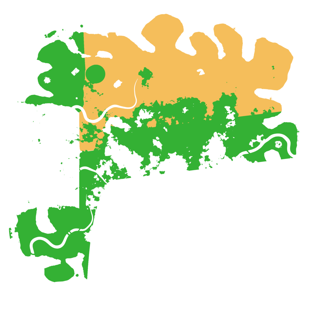 Biome Rust Map: Procedural Map, Size: 4500, Seed: 66699966