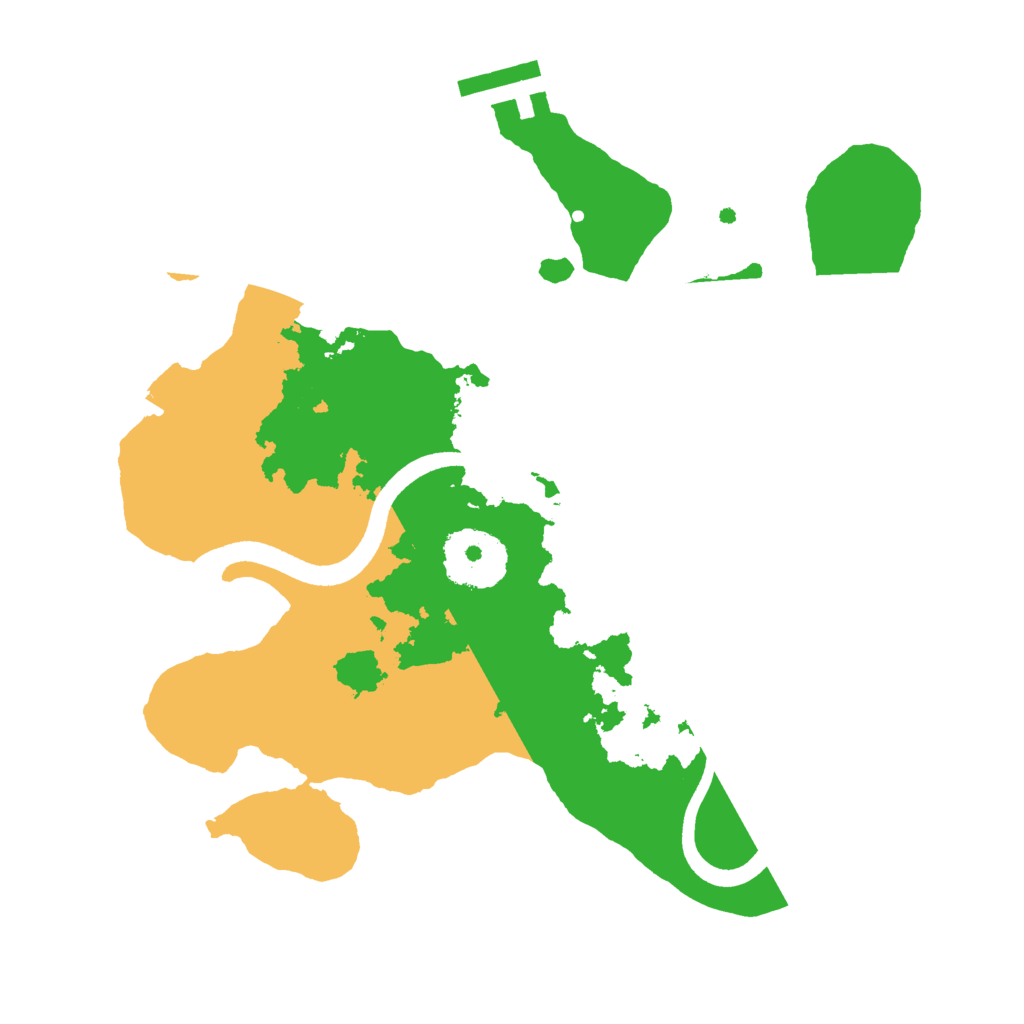 Biome Rust Map: Procedural Map, Size: 2500, Seed: 214748364