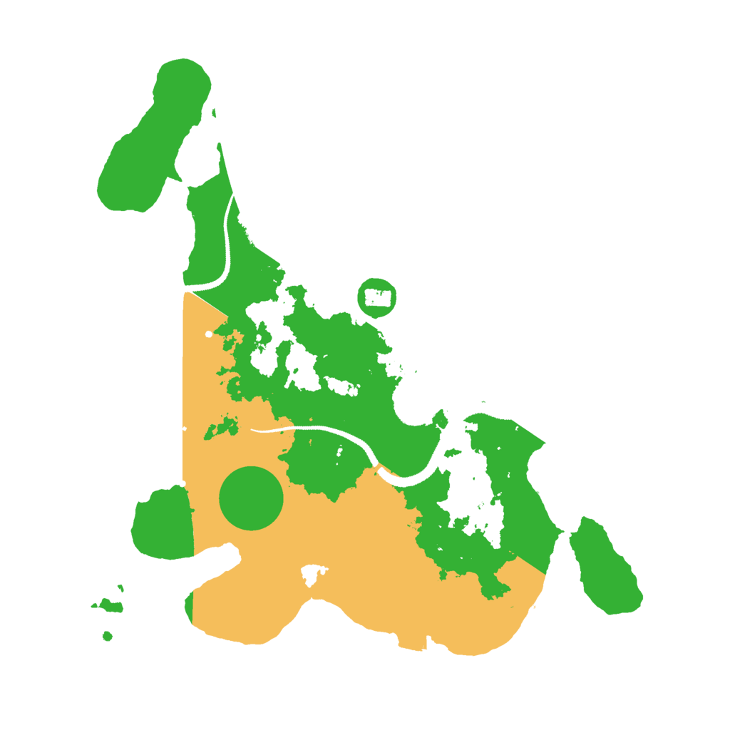 Biome Rust Map: Procedural Map, Size: 3000, Seed: 1301337756