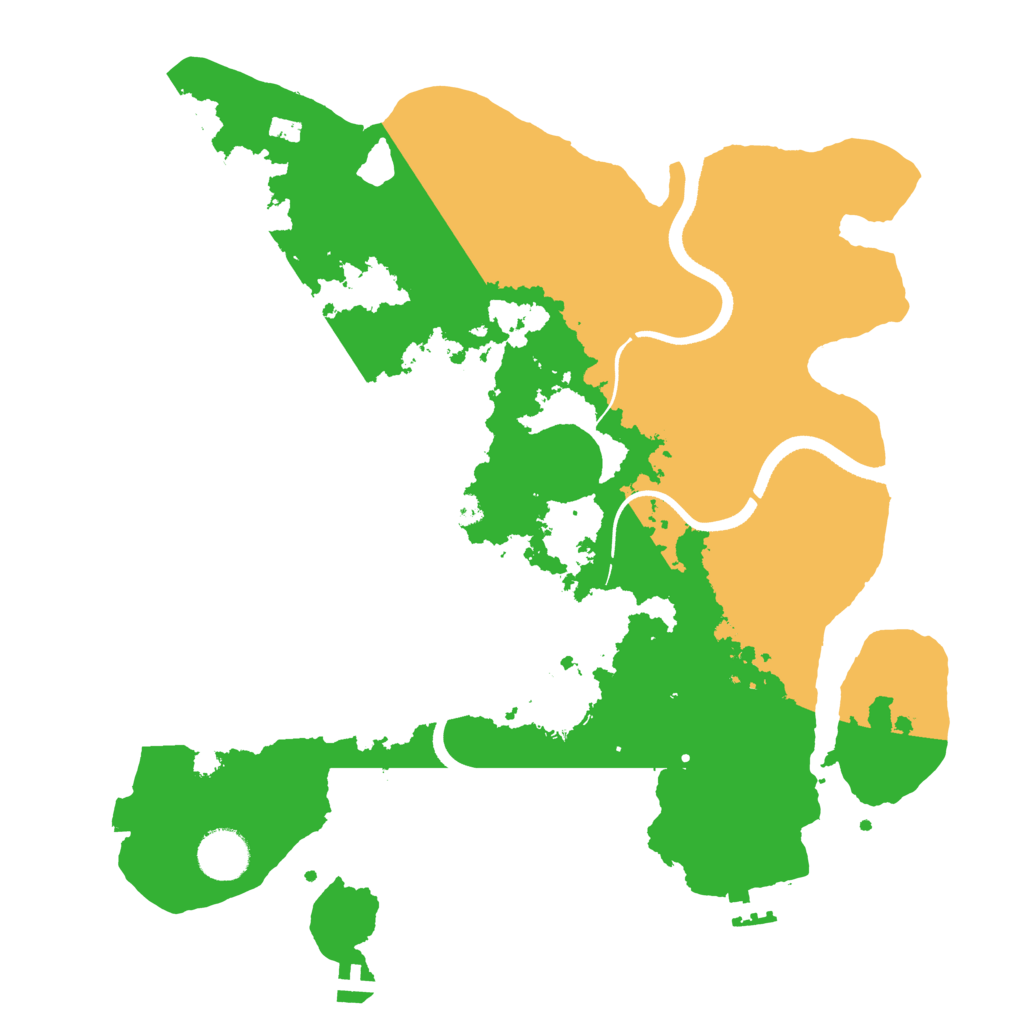 Biome Rust Map: Procedural Map, Size: 3500, Seed: 984622353