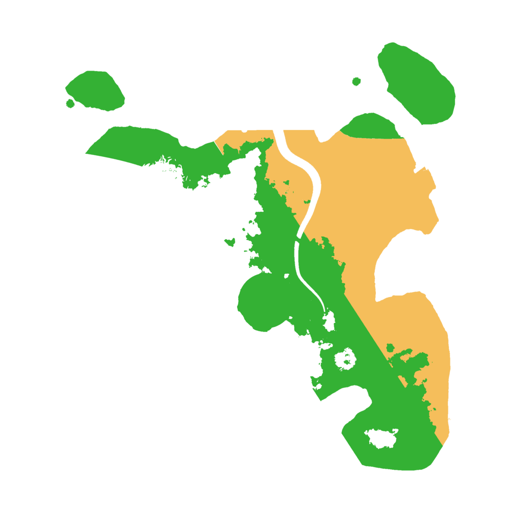Biome Rust Map: Procedural Map, Size: 2500, Seed: 1115