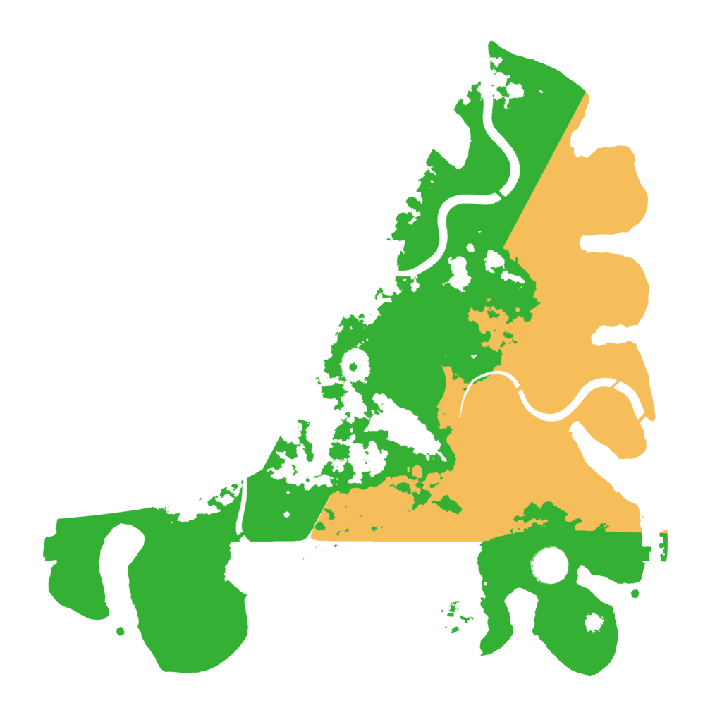 Biome Rust Map: Procedural Map, Size: 3500, Seed: 312782538