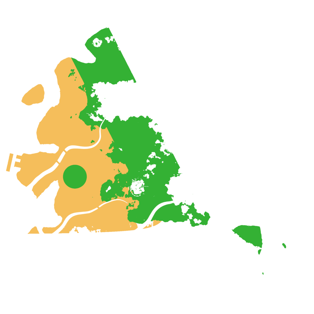 Biome Rust Map: Procedural Map, Size: 3500, Seed: 1341359045