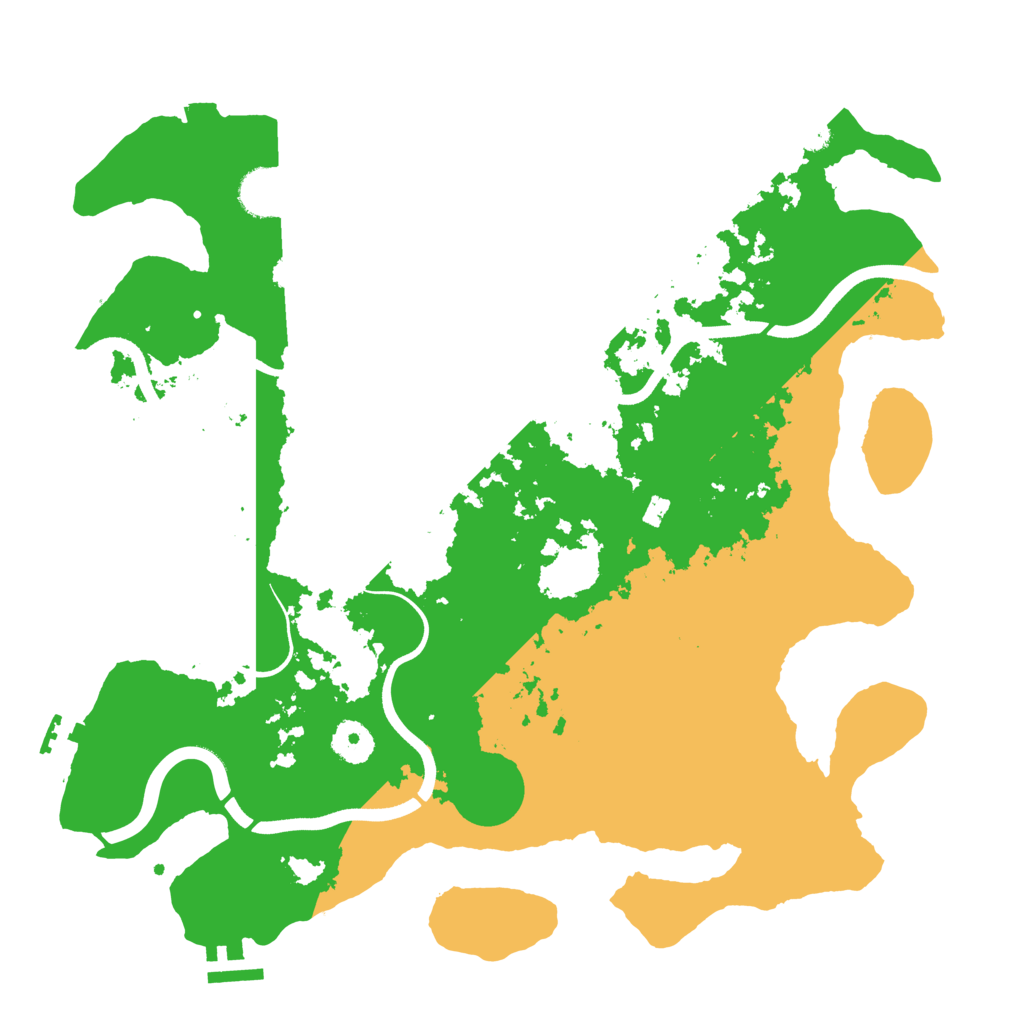 Biome Rust Map: Procedural Map, Size: 3700, Seed: 65026076