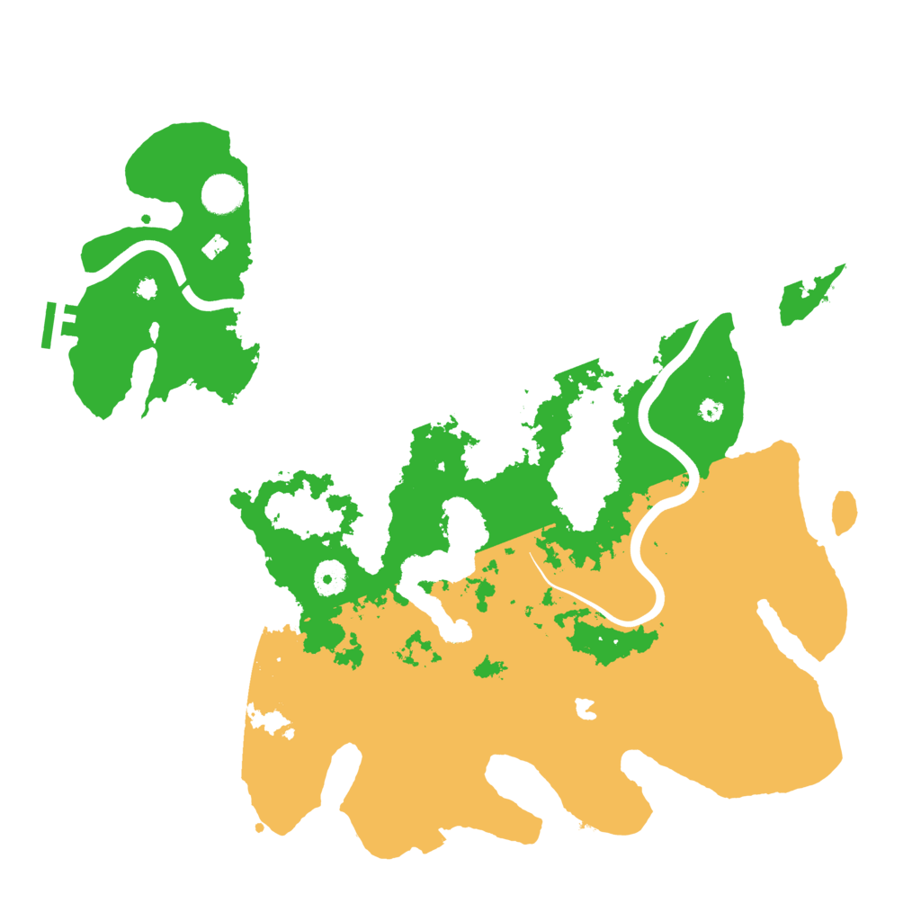 Biome Rust Map: Procedural Map, Size: 4000, Seed: 43555