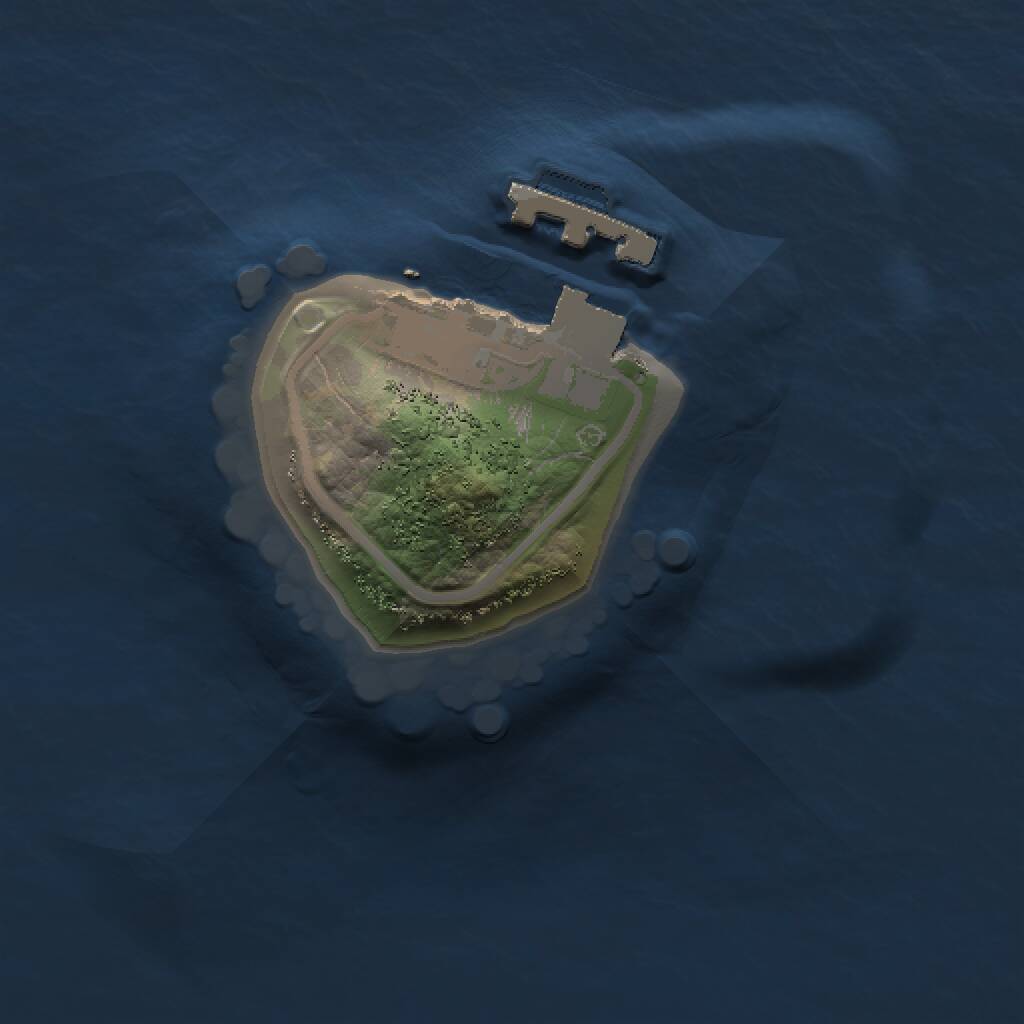 Rust Map: Procedural Map, Size: 1000, Seed: 778899, 2 Monuments