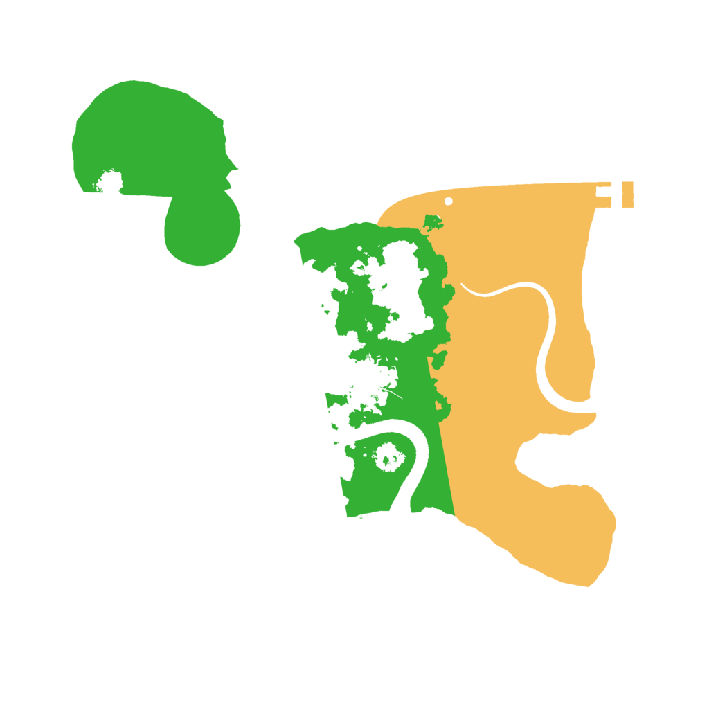 Biome Rust Map: Procedural Map, Size: 2500, Seed: 136417900