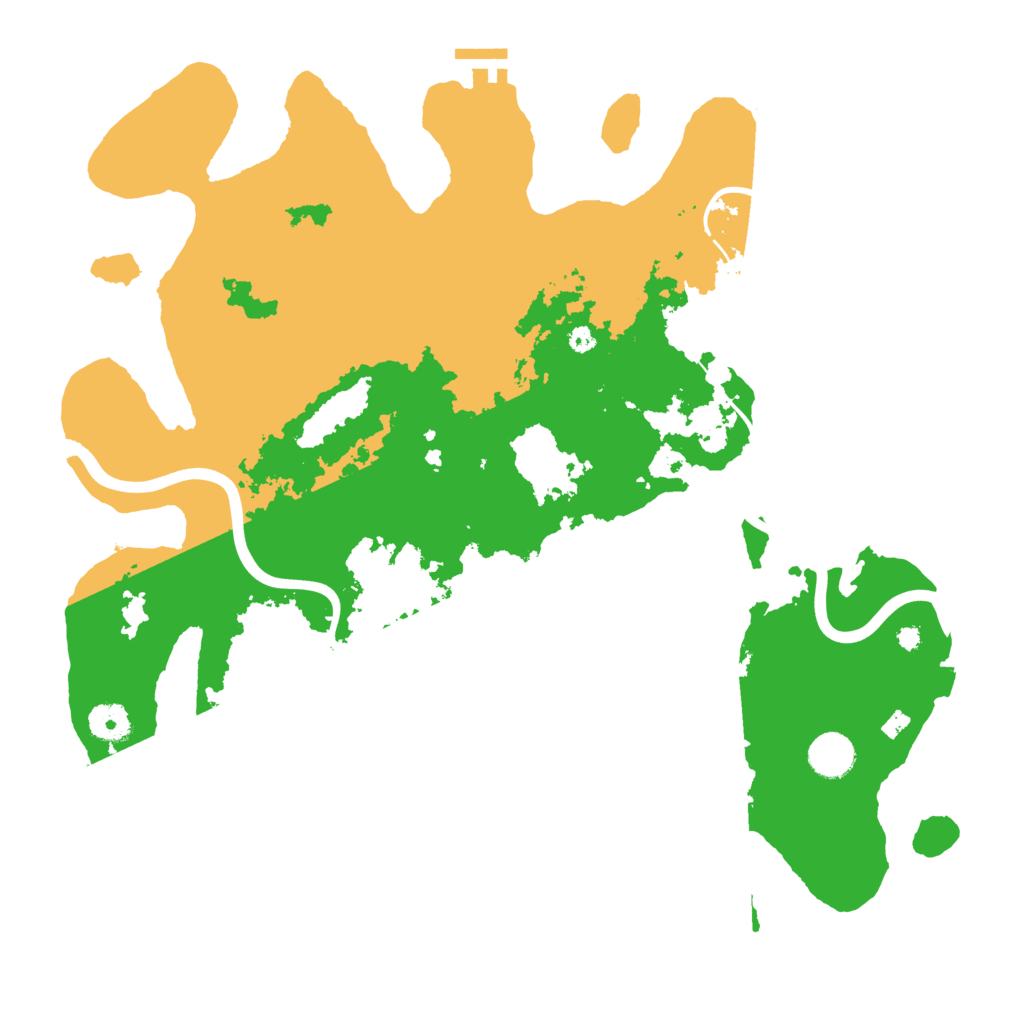 Biome Rust Map: Procedural Map, Size: 3950, Seed: 1209795728
