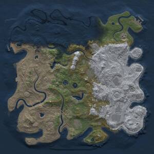 Thumbnail Rust Map: Procedural Map, Size: 4500, Seed: 482140522, 15 Monuments