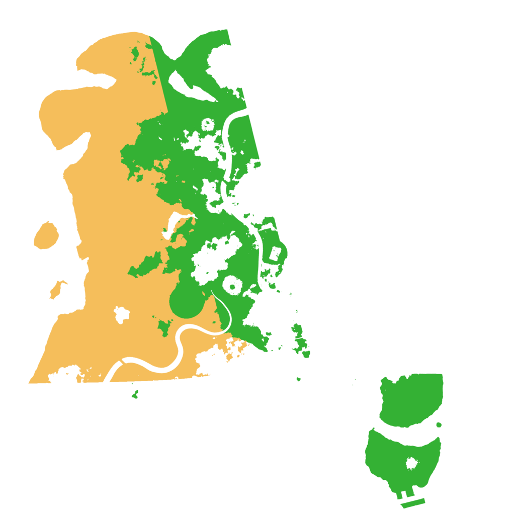 Biome Rust Map: Procedural Map, Size: 4000, Seed: 1999541330