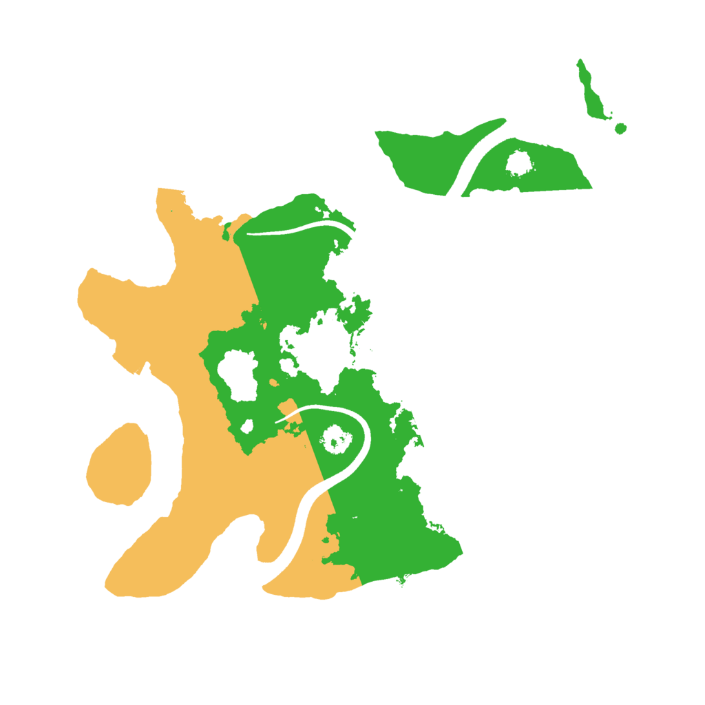 Biome Rust Map: Procedural Map, Size: 2500, Seed: 51896423