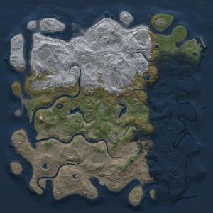 Thumbnail Rust Map: Procedural Map, Size: 4700, Seed: 339636480, 16 Monuments