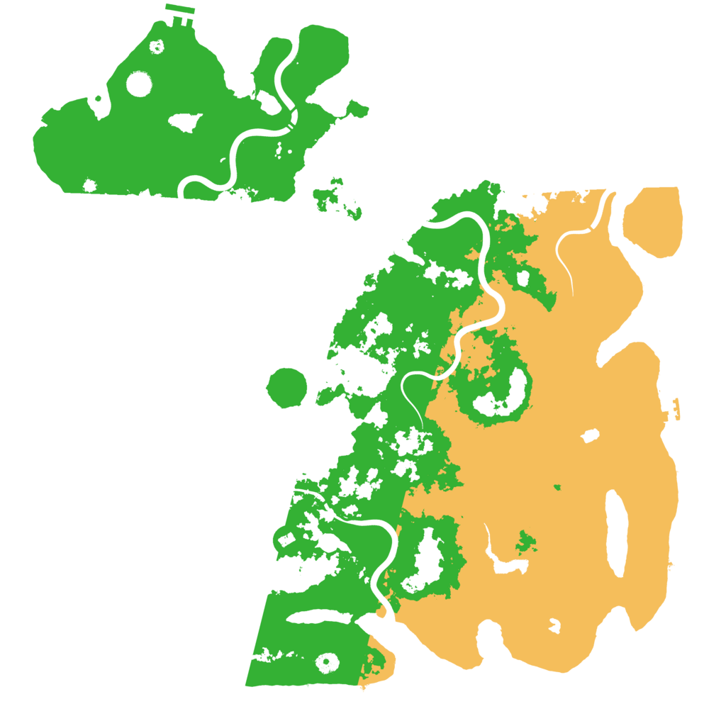 Biome Rust Map: Procedural Map, Size: 5000, Seed: 24612