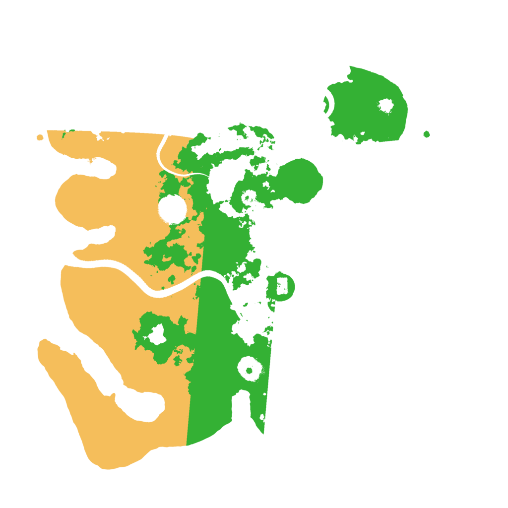 Biome Rust Map: Procedural Map, Size: 3200, Seed: 104