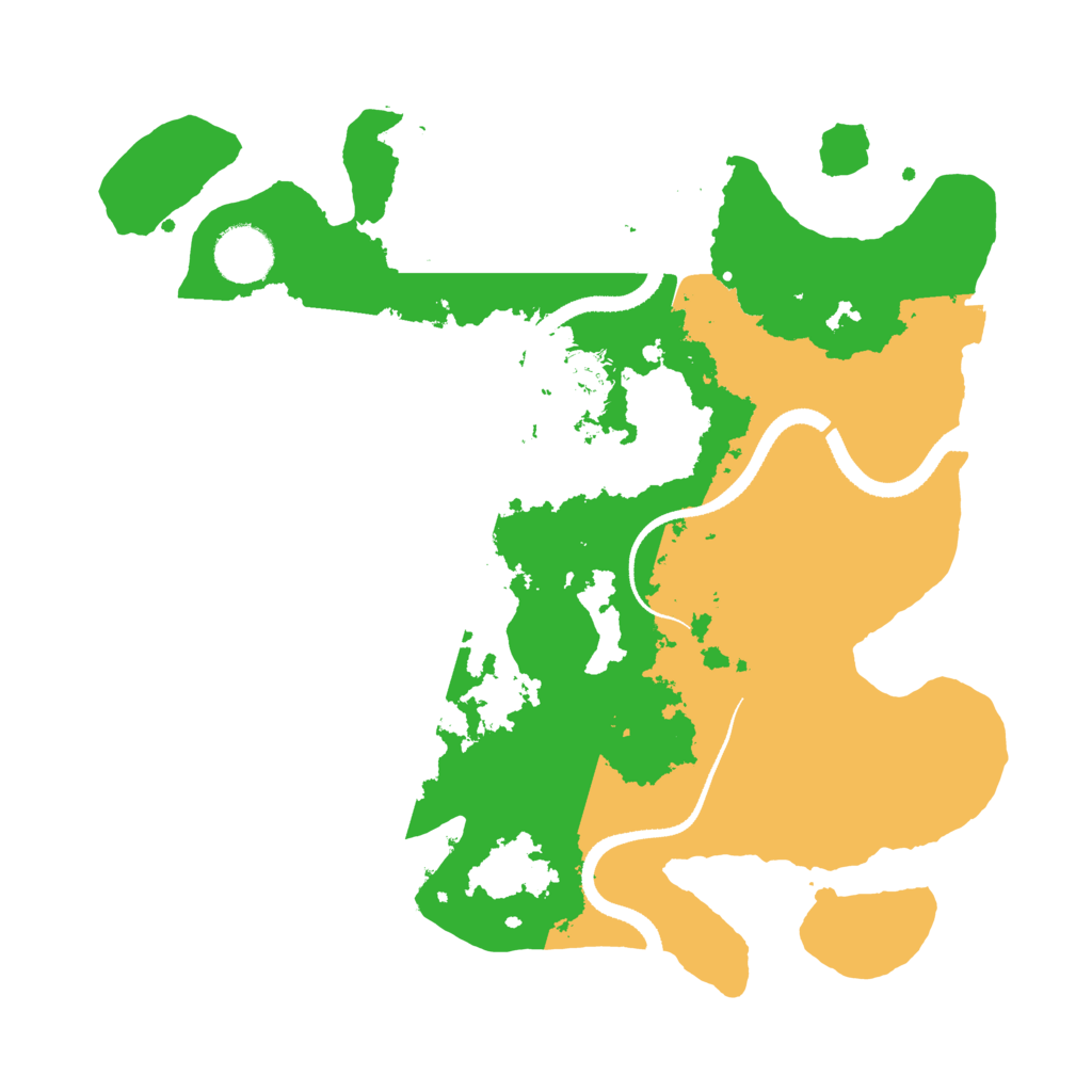 Biome Rust Map: Procedural Map, Size: 3300, Seed: 484484166