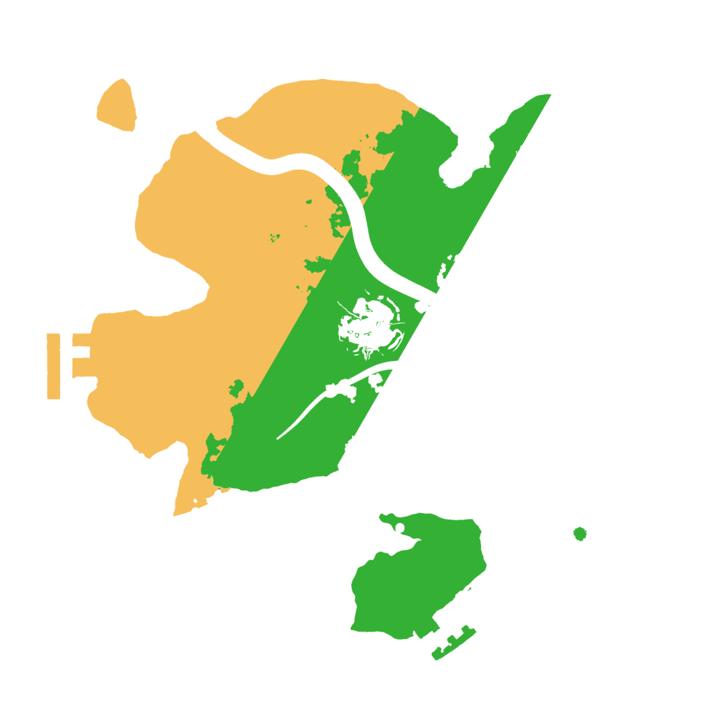 Biome Rust Map: Procedural Map, Size: 2200, Seed: 1747870942
