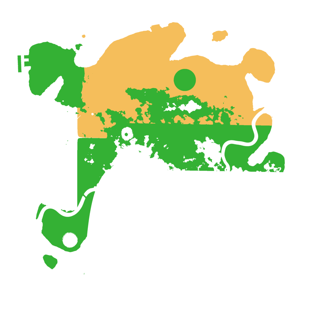 Biome Rust Map: Procedural Map, Size: 3700, Seed: 509649876