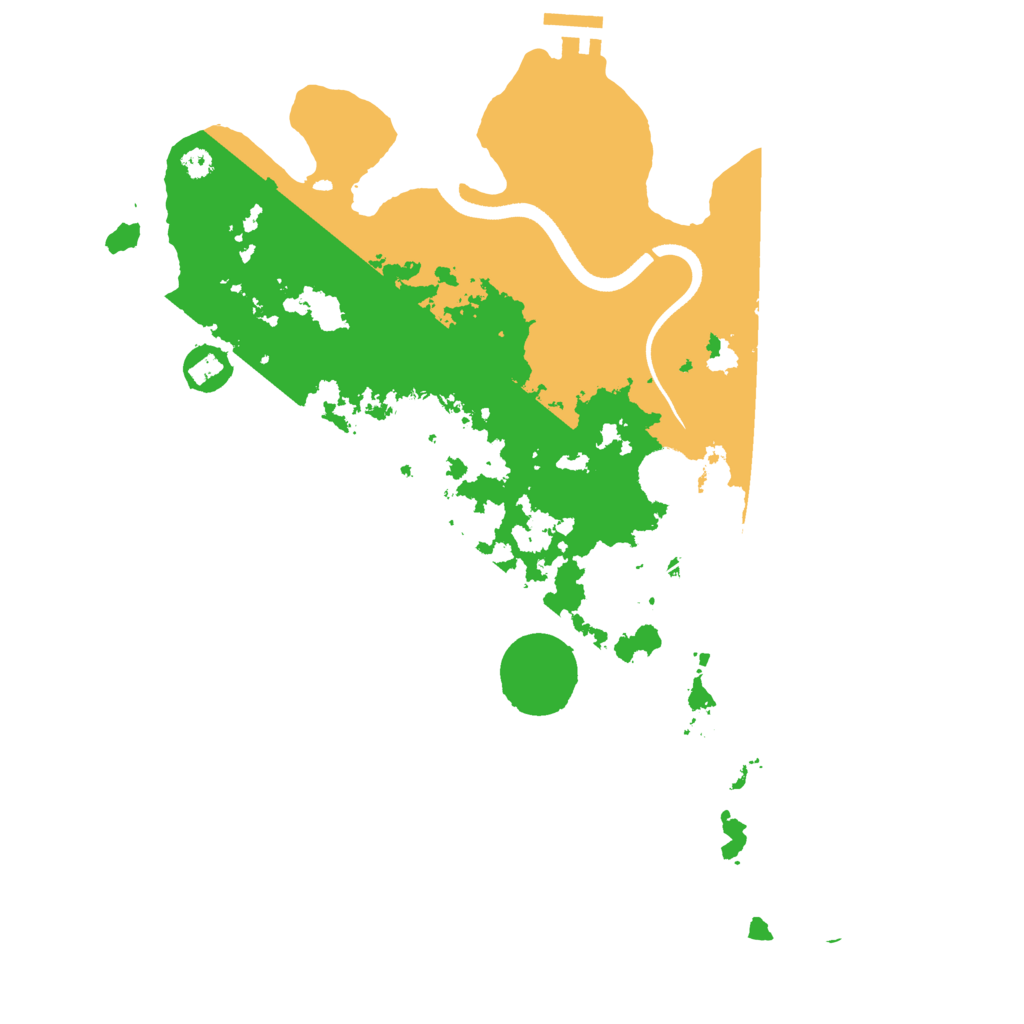Biome Rust Map: Procedural Map, Size: 3500, Seed: 190521952