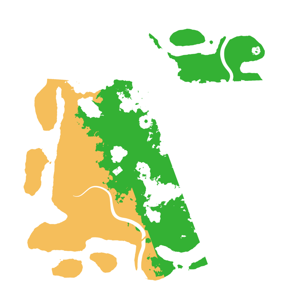 Biome Rust Map: Procedural Map, Size: 3500, Seed: 31424141