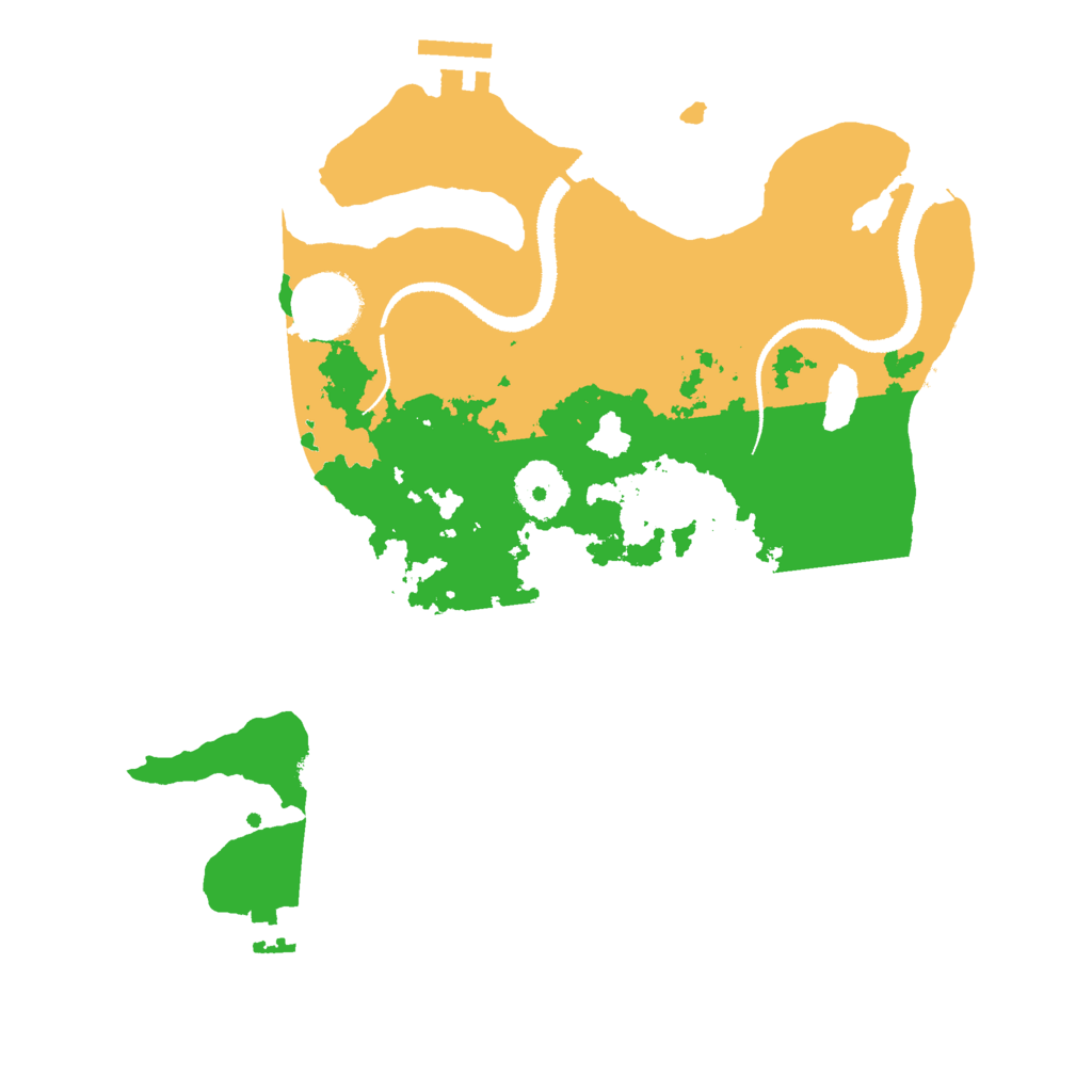 Biome Rust Map: Procedural Map, Size: 3000, Seed: 66699966