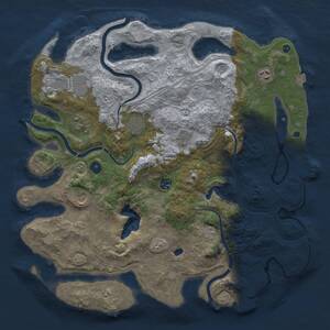 Thumbnail Rust Map: Procedural Map, Size: 4250, Seed: 765392319, 14 Monuments