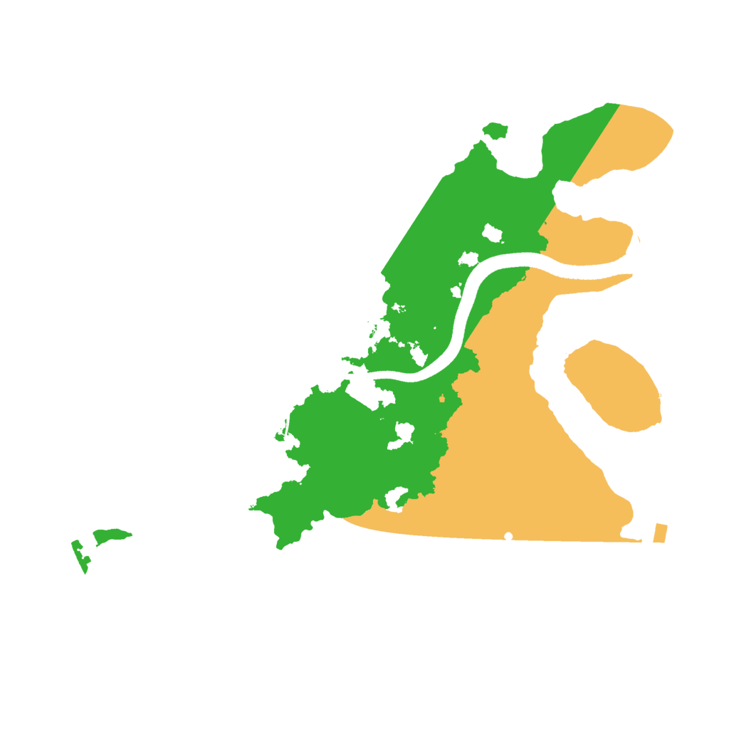 Biome Rust Map: Procedural Map, Size: 2500, Seed: 46378