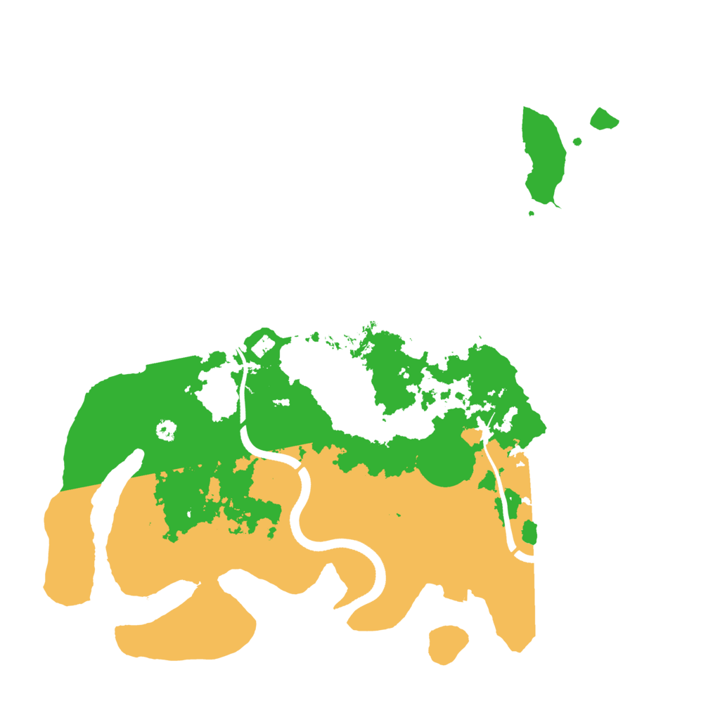 Biome Rust Map: Procedural Map, Size: 3500, Seed: 14524