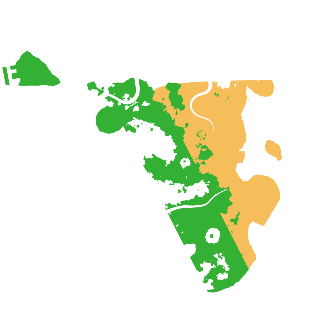 Biome Rust Map: Procedural Map, Size: 3100, Seed: 504091015
