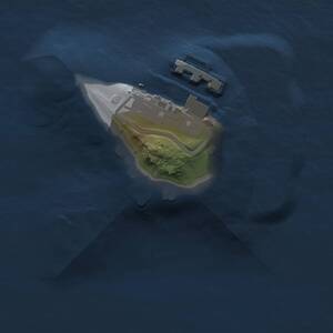 Thumbnail Rust Map: Procedural Map, Size: 1000, Seed: 1074640713, 2 Monuments