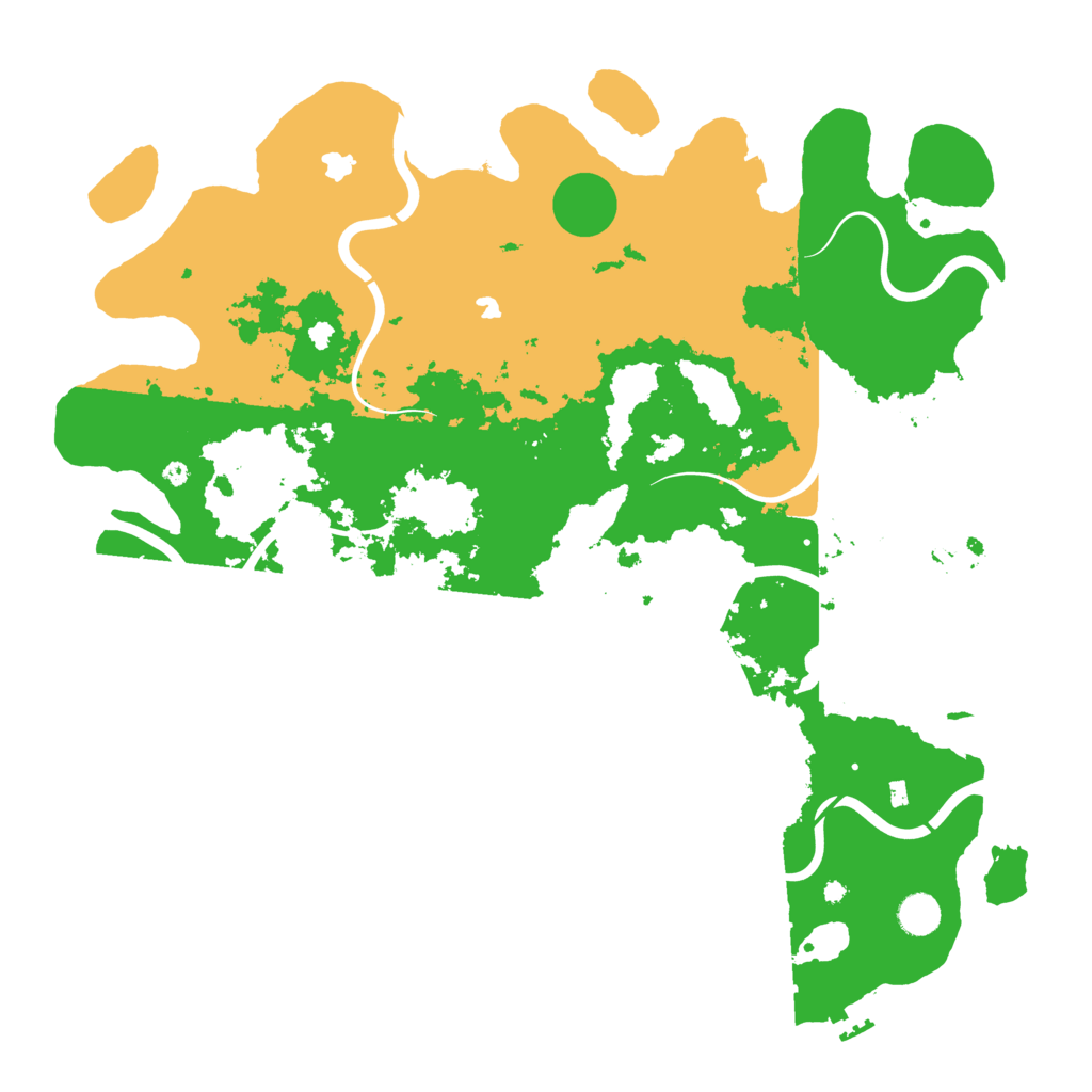 Biome Rust Map: Procedural Map, Size: 4500, Seed: 43167758