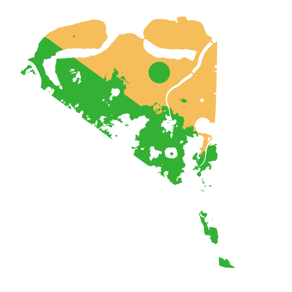 Biome Rust Map: Procedural Map, Size: 3600, Seed: 521783