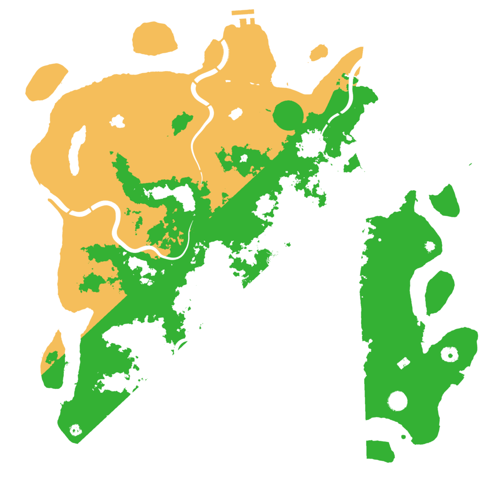 Biome Rust Map: Procedural Map, Size: 4500, Seed: 2055466084