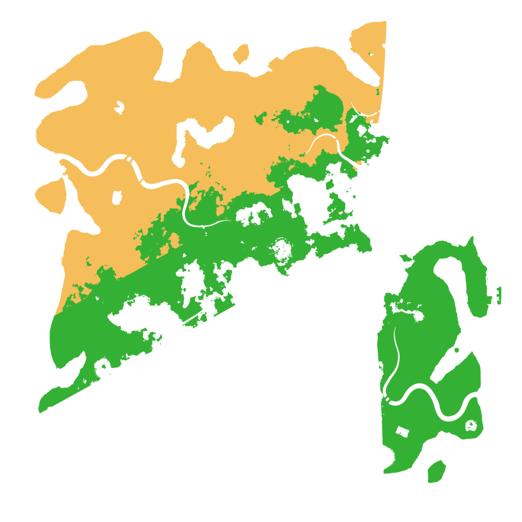 Biome Rust Map: Procedural Map, Size: 4500, Seed: 1860442452