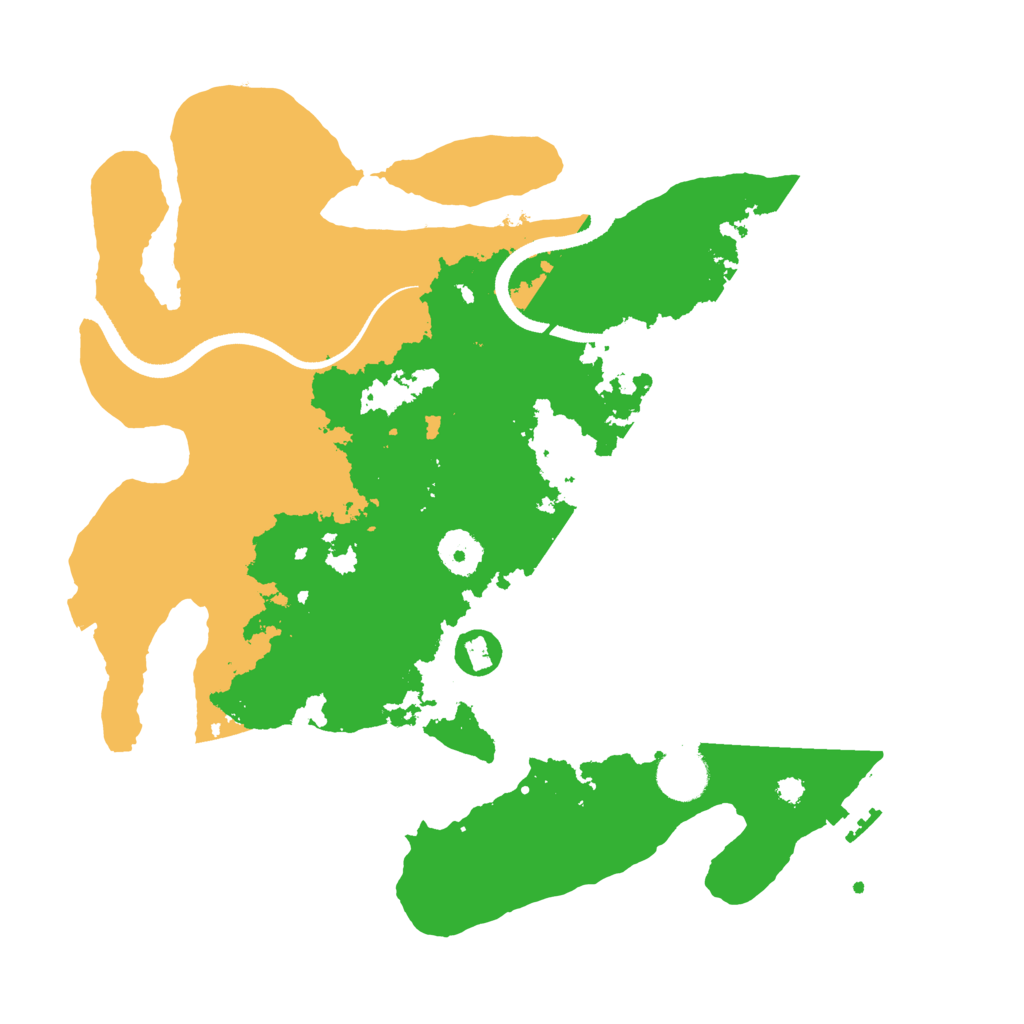 Biome Rust Map: Procedural Map, Size: 3500, Seed: 1176560017
