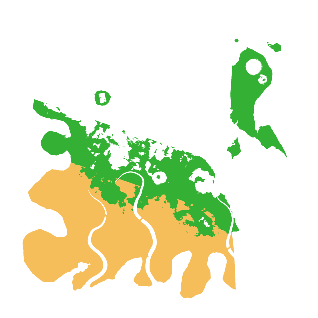 Biome Rust Map: Procedural Map, Size: 3500, Seed: 324534678