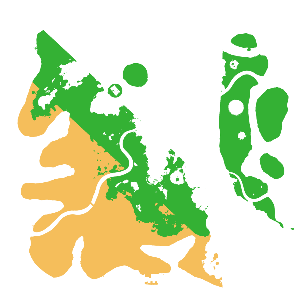 Biome Rust Map: Procedural Map, Size: 3500, Seed: 1100173642