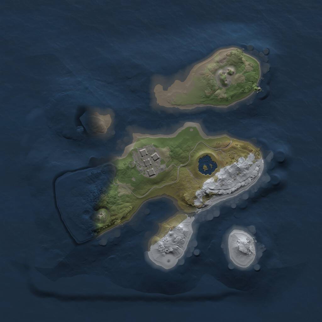 Rust Map: Procedural Map, Size: 1700, Seed: 1672177484, 2 Monuments