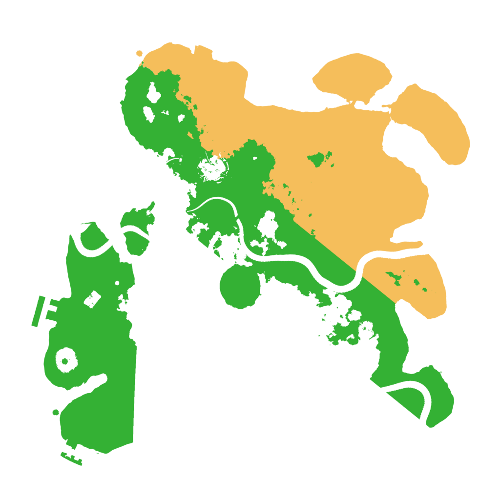 Biome Rust Map: Procedural Map, Size: 3250, Seed: 609669032