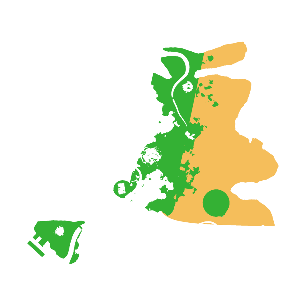 Biome Rust Map: Procedural Map, Size: 3000, Seed: 9971