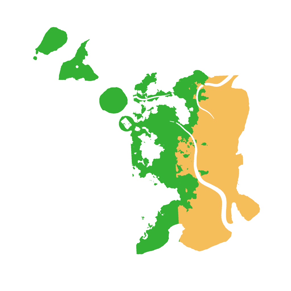 Biome Rust Map: Procedural Map, Size: 3000, Seed: 2474939