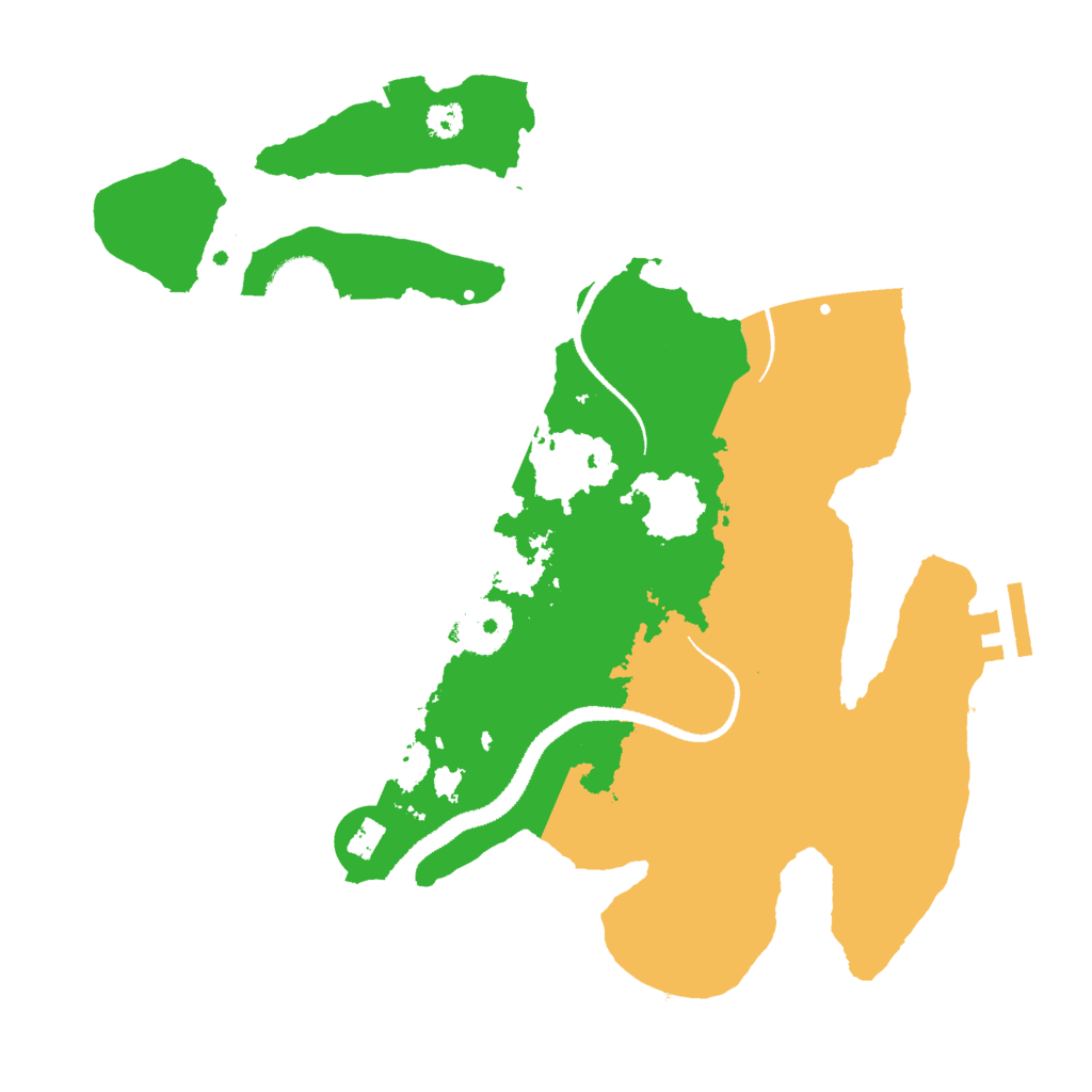 Biome Rust Map: Procedural Map, Size: 3000, Seed: 64979