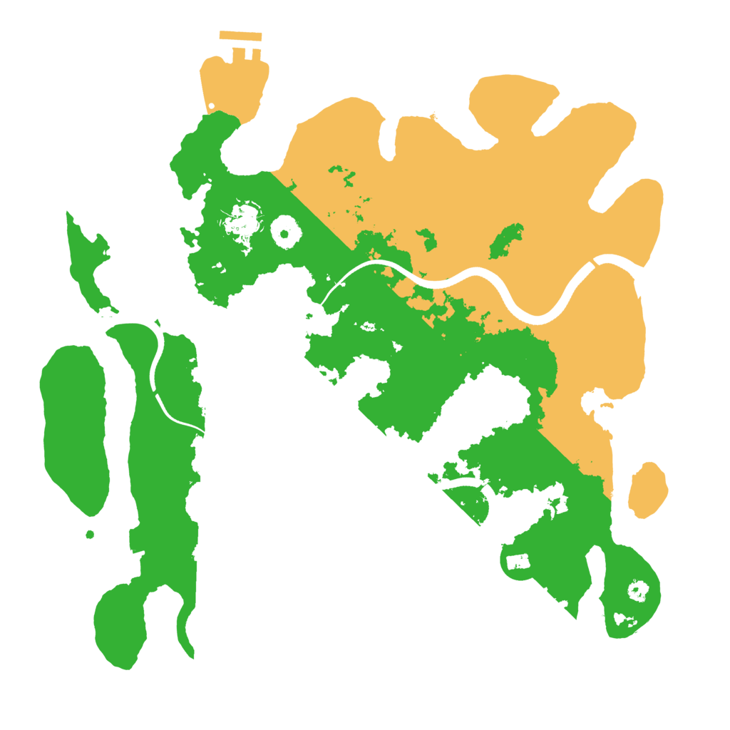 Biome Rust Map: Procedural Map, Size: 3500, Seed: 621339864