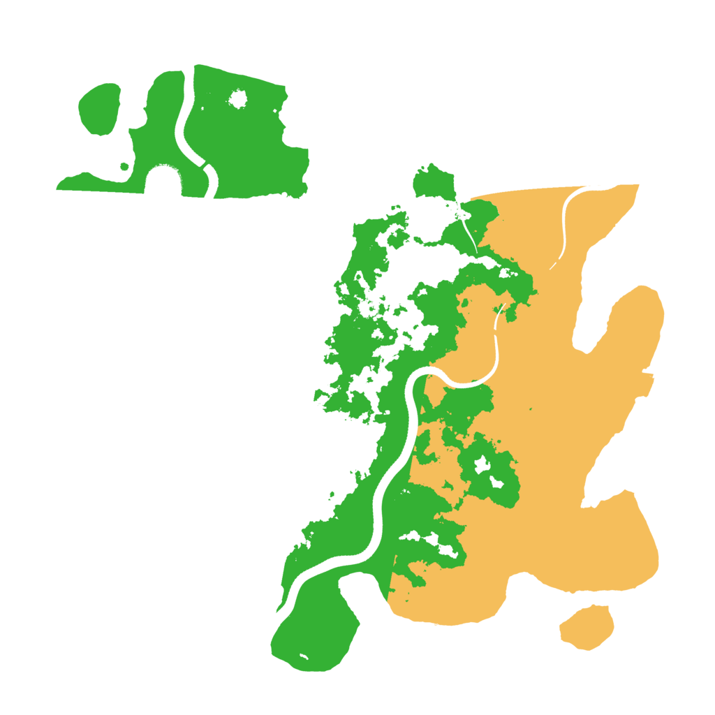 Biome Rust Map: Procedural Map, Size: 3500, Seed: 163793069