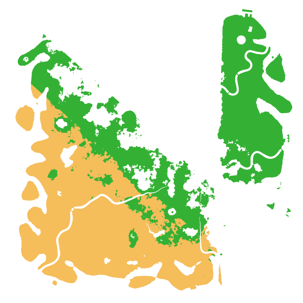 Biome Rust Map: Procedural Map, Size: 6000, Seed: 1134017378