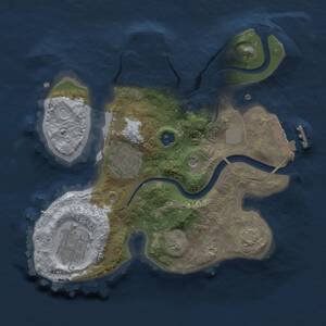 Thumbnail Rust Map: Procedural Map, Size: 2250, Seed: 986767332, 7 Monuments