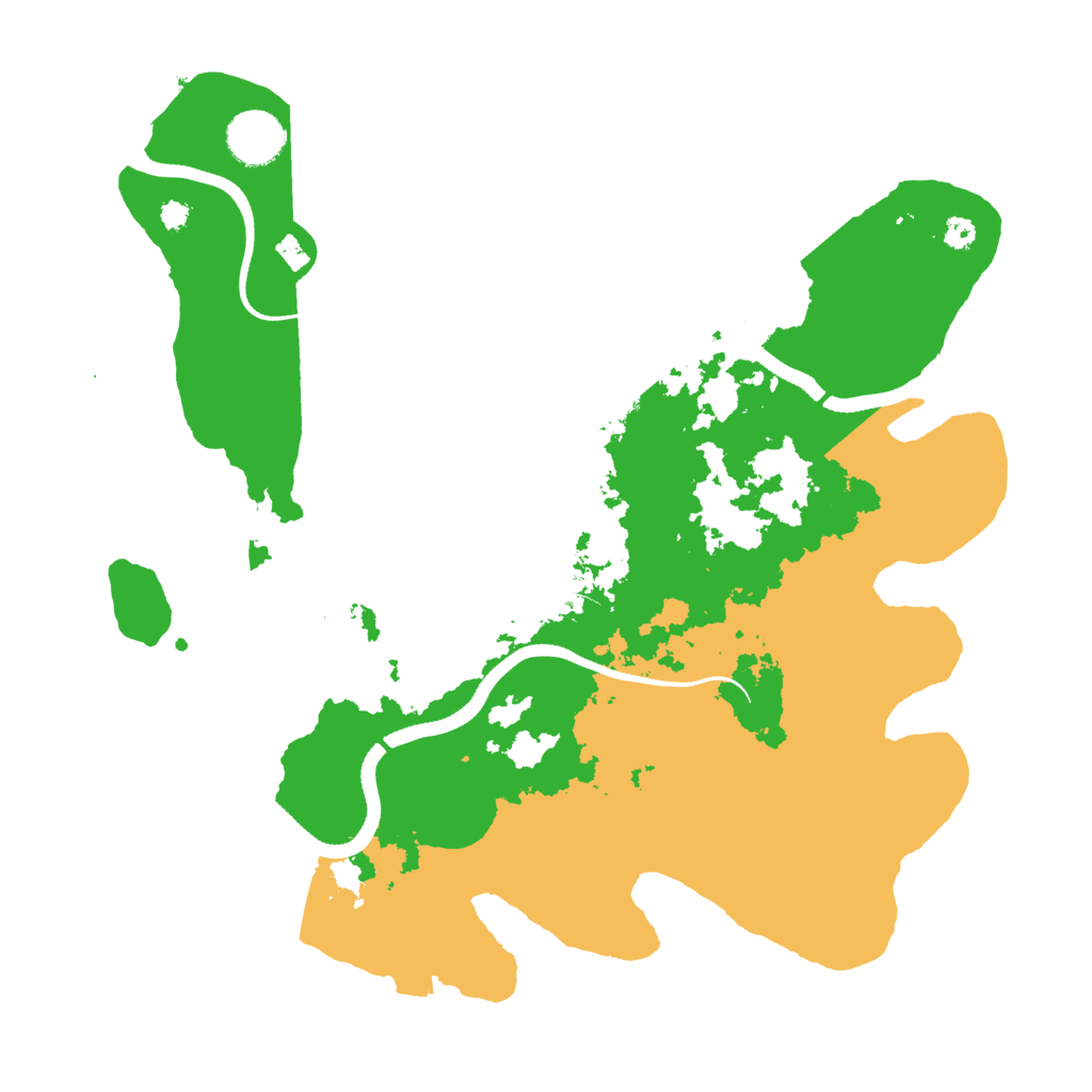 Biome Rust Map: Procedural Map, Size: 3450, Seed: 8934255
