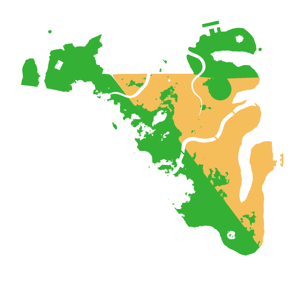 Biome Rust Map: Procedural Map, Size: 3500, Seed: 890385031