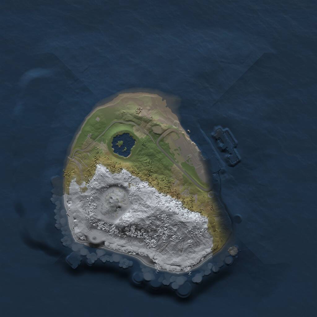 Rust Map: Procedural Map, Size: 1375, Seed: 2147483647, 2 Monuments